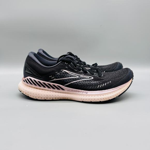 Brooks Shoes - Brooks Shoes Womens 9 Black Glycerin GTS 19 Stability Running Athletic Sneakers